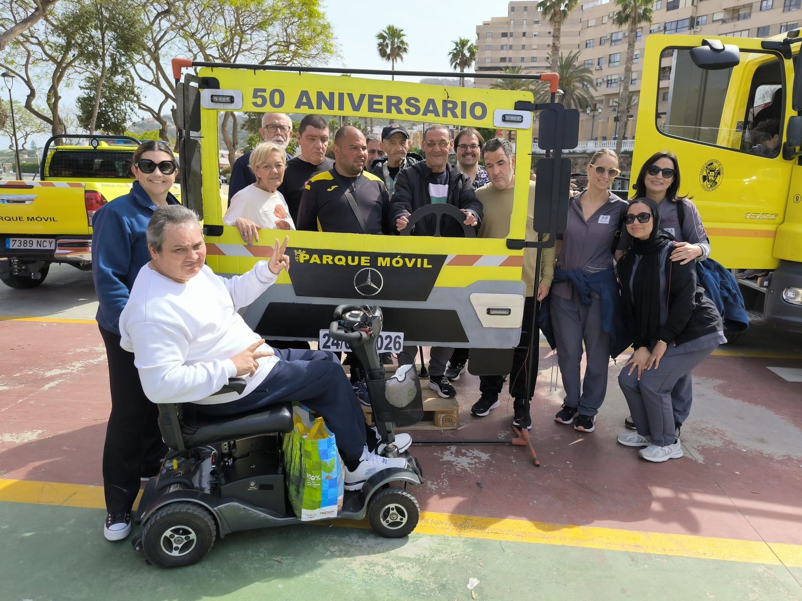 El Parque Móvil de Ceuta celebra su 50 aniversario con una exposición para escolares