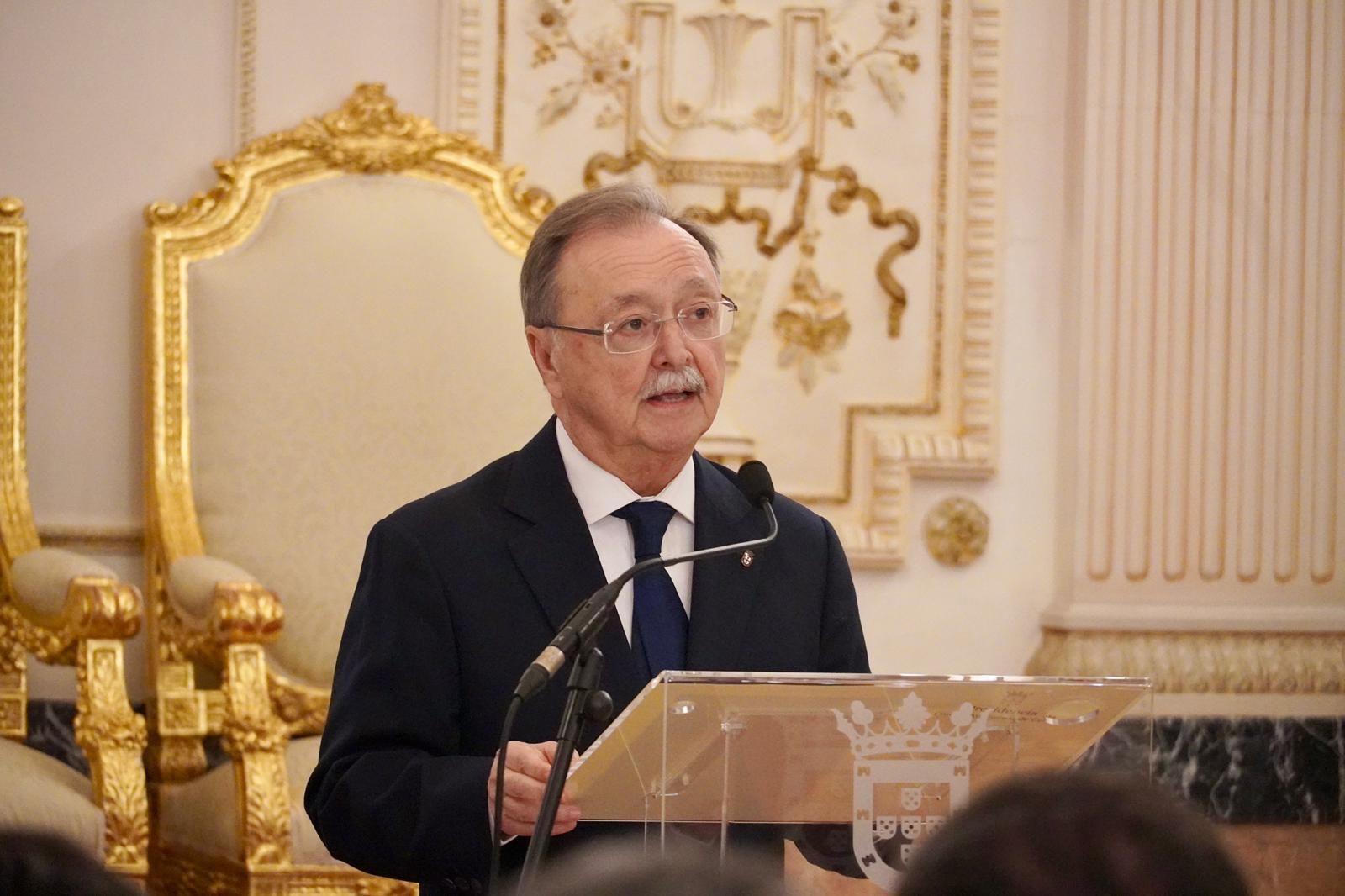 El presidente Vivas durante su última rueda de prensa de este 20258