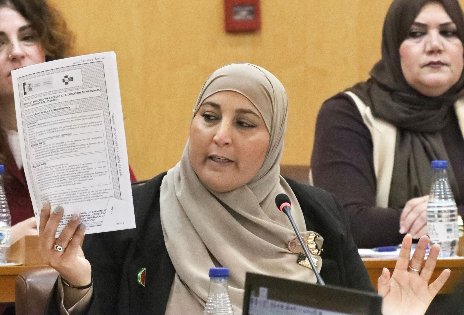 La diputada del MDyC, Nadia Mohamed, durante el pleno.