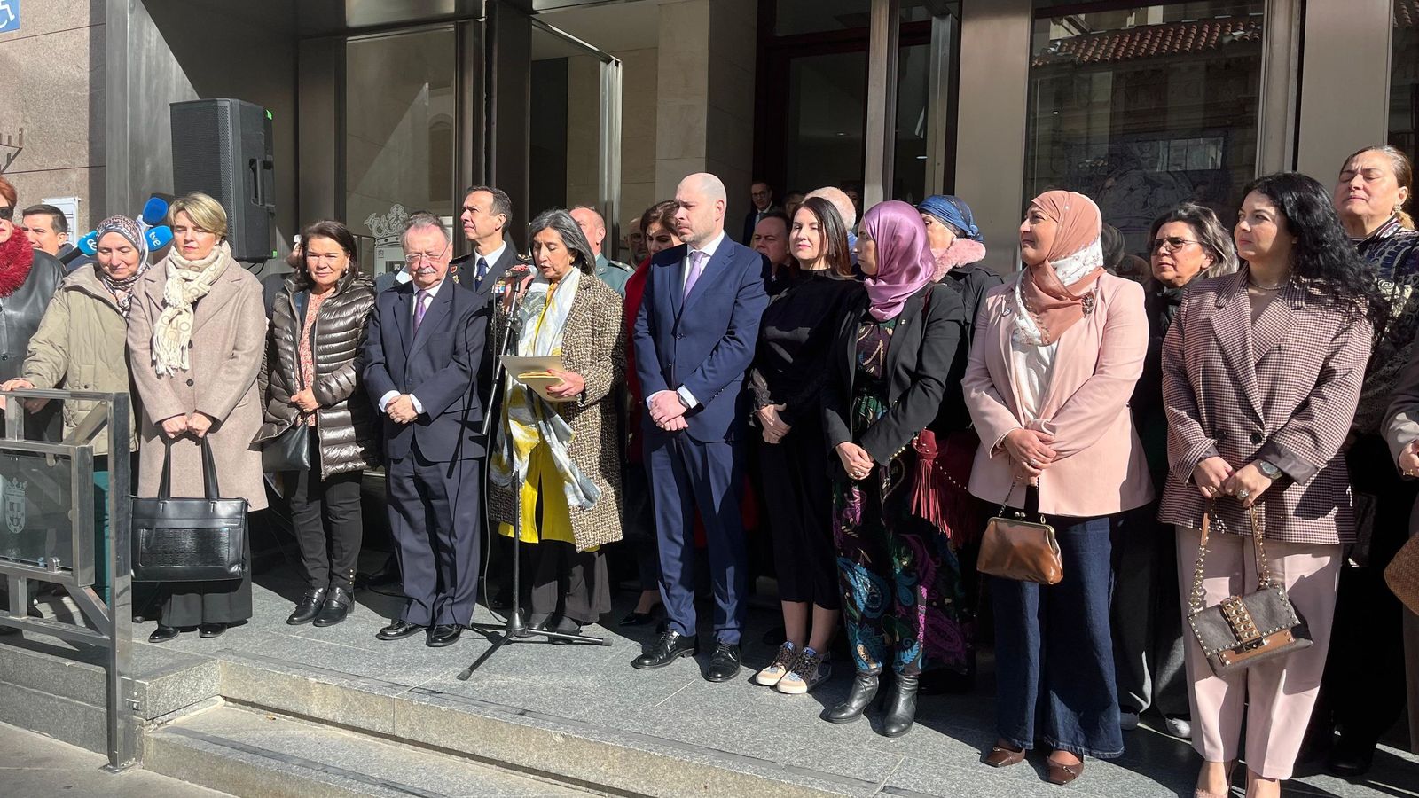 Lectura del manifiesto redactado con motivo del 8-M