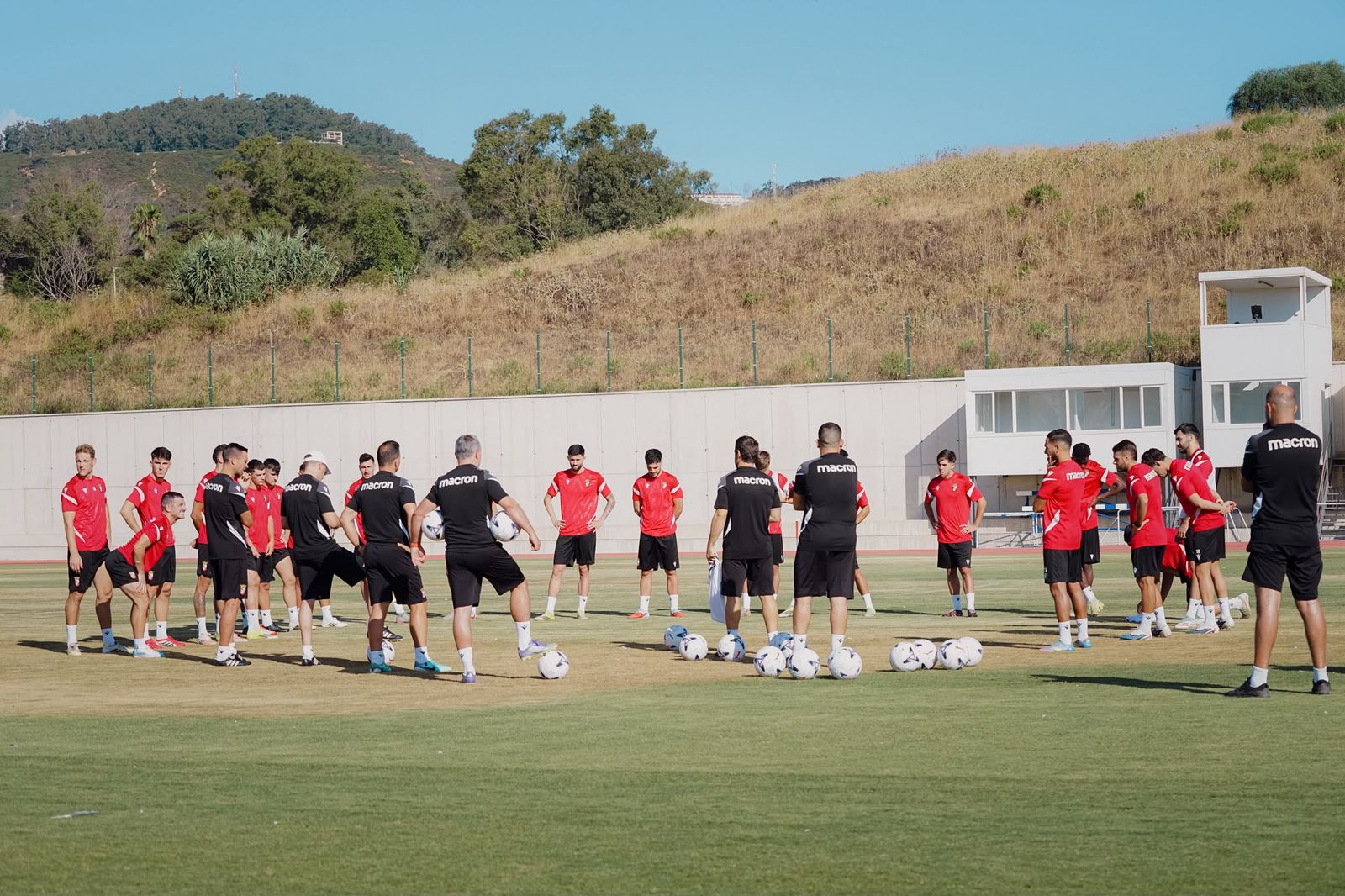 Entrenamiento de la AD Ceuta esta temporada
