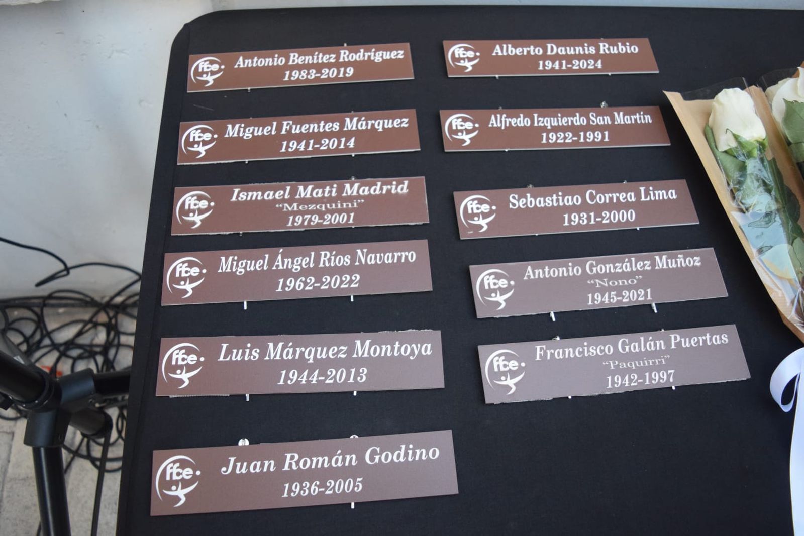 La  RFFCE celebra el primer acto de 'El muro del recuerdo' de la temporada