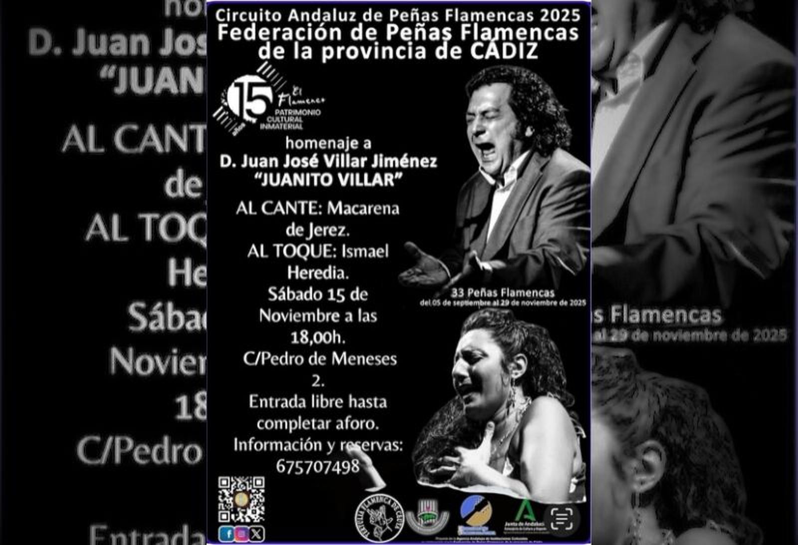 Cartel de la actuación. / FOTO CEDIDA