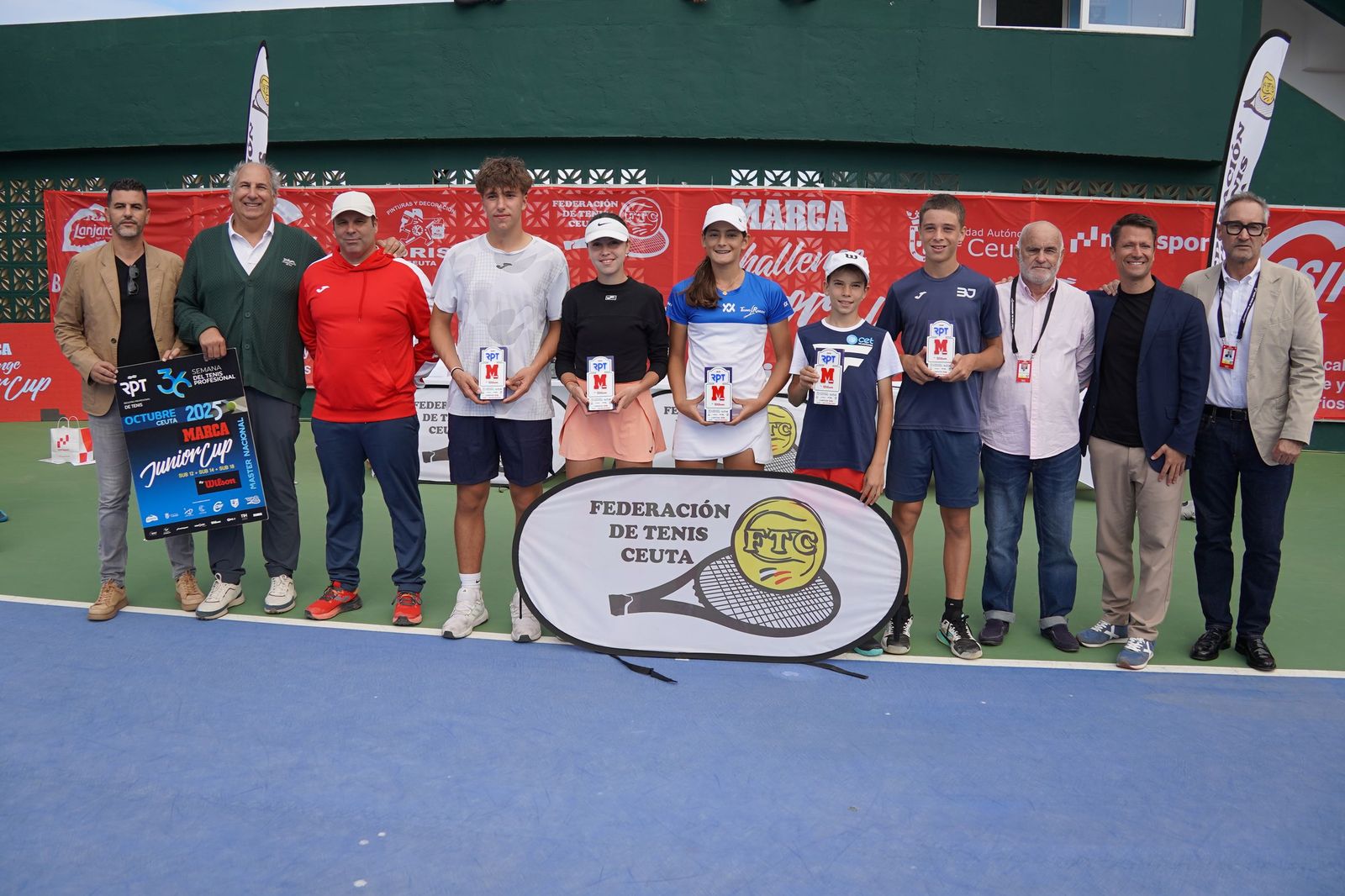 Las finales cierran un brillante 'Máster Nacional RPT Marca Junior Cup Ciudad de Ceuta-CSIF’