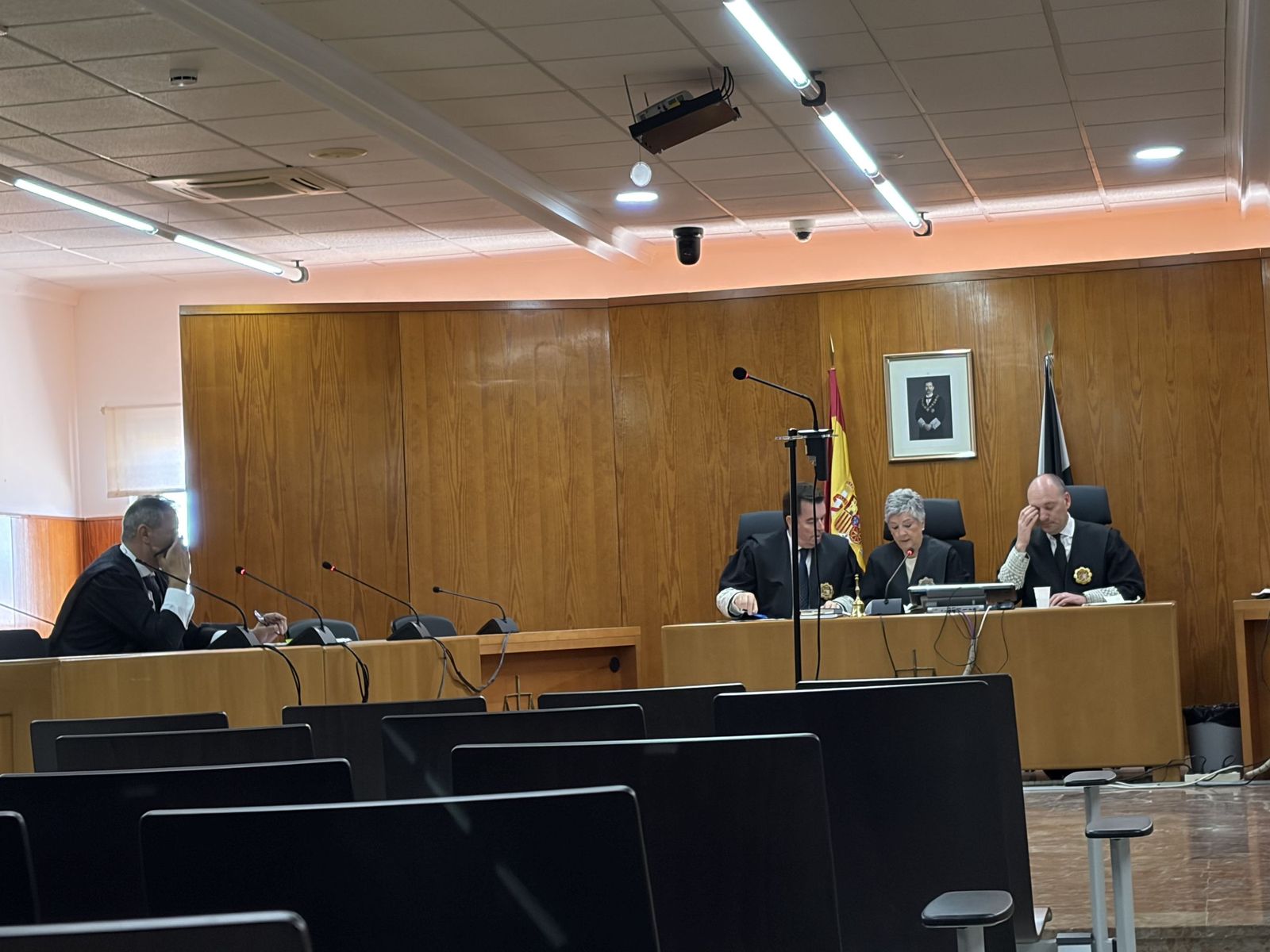 Imagen del jucio de este miércoles en la Audiencia