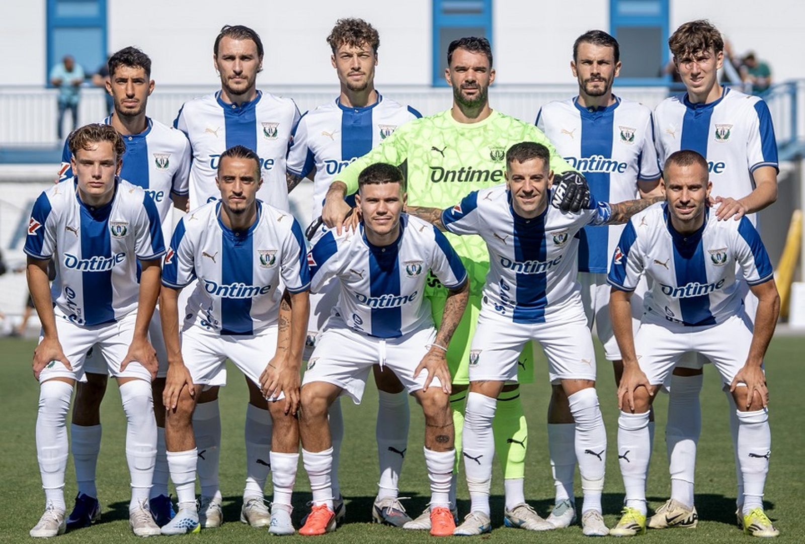 Equipo del Leganés en un partido amistoso