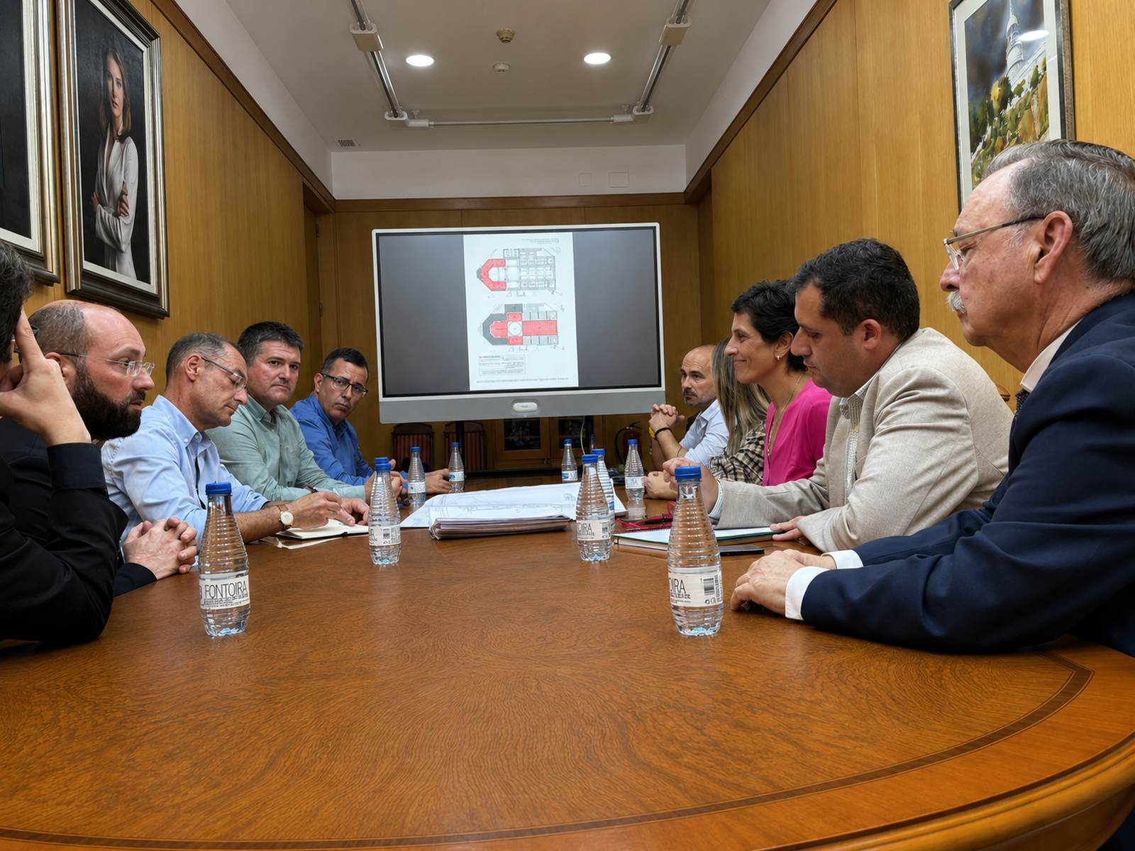 Un momento de la reunión