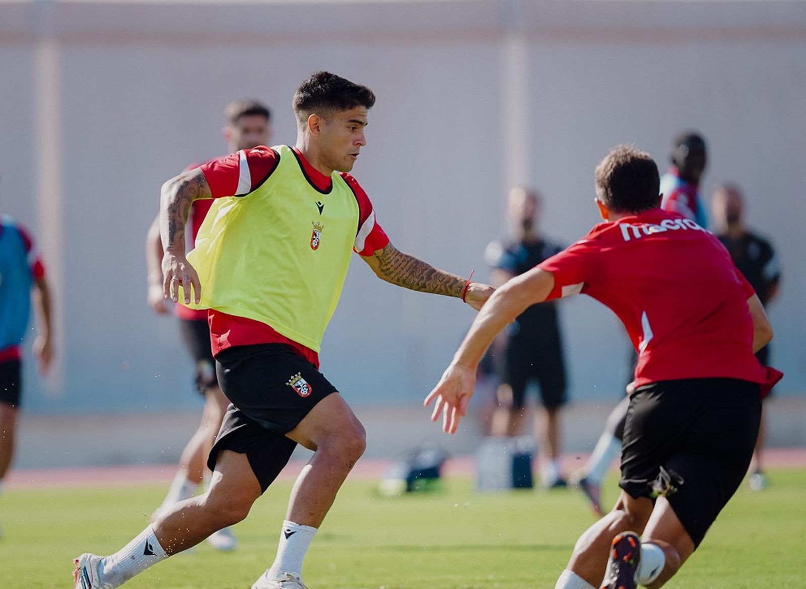 Kuki durante el entrenamiento de este martes
