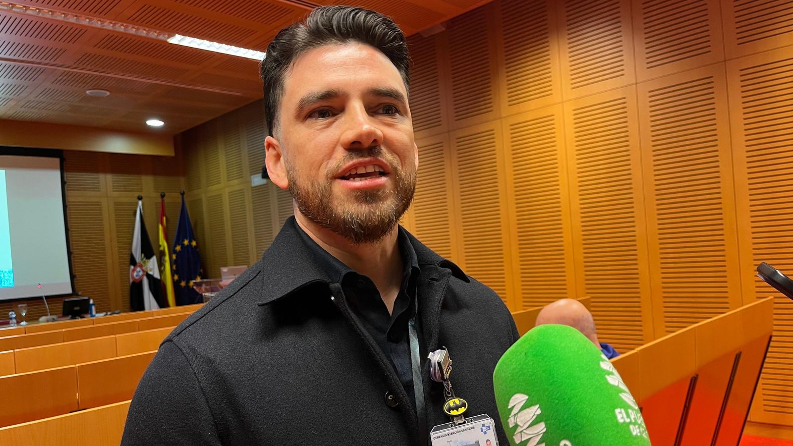 El residente de Medicina del Trabajo en el HUCE, Andrés Sotero