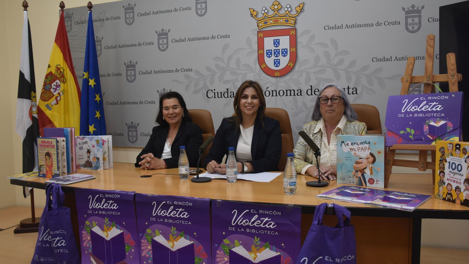 Presentación del proyecto 'El rincón violeta de la biblioteca'