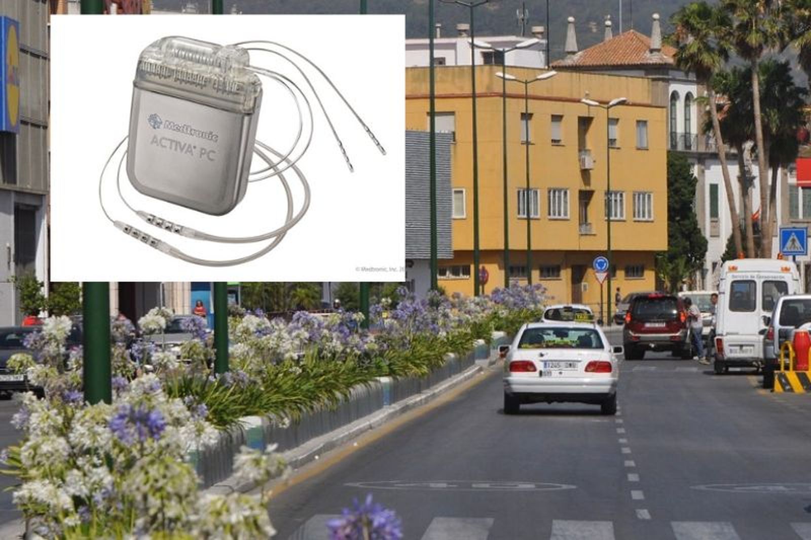 El aparato de la marca Medtronic, que podría haberse perdido en la zona del Puerto de Ceuta. / FOTO EL PUEBLO