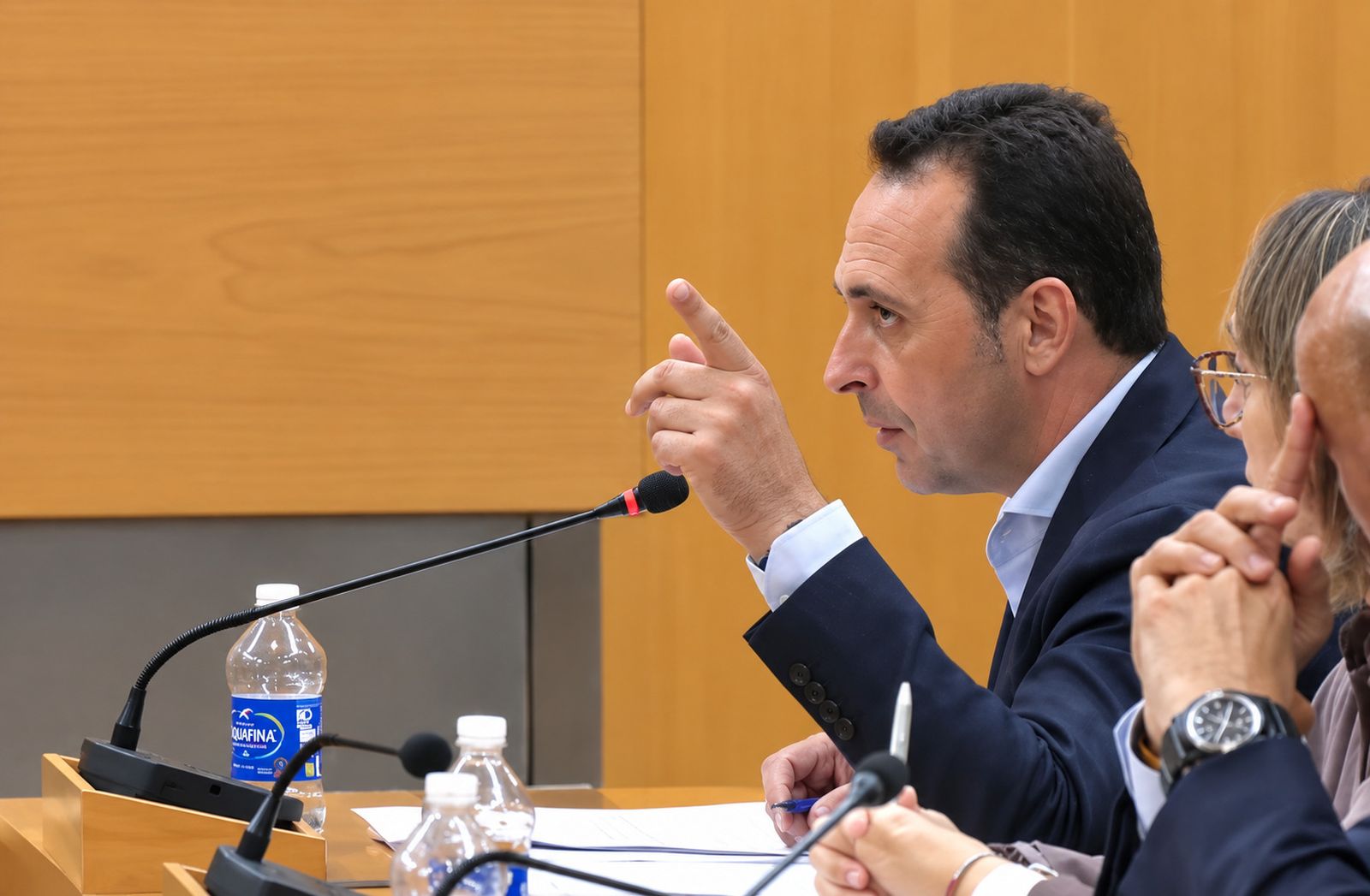 Juan Sergio Redondo, diputado de Vox, durante su intervención en el Pleno