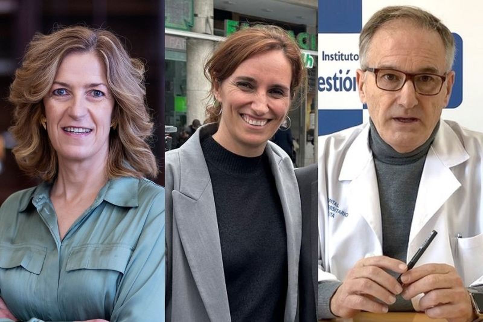 De izquierda a derecha: la directora general del INGESA, Isabel Muñoz, la ministra de Sanidad, Mónica García, y el director territorial del INGESA en Ceuta, Jesús Lopera