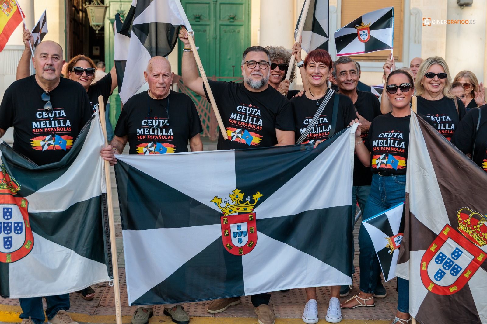 Melilla se vuelca con Ceuta: la Casa Regional de Ceuta, protagonista de una multitudinaria concentración