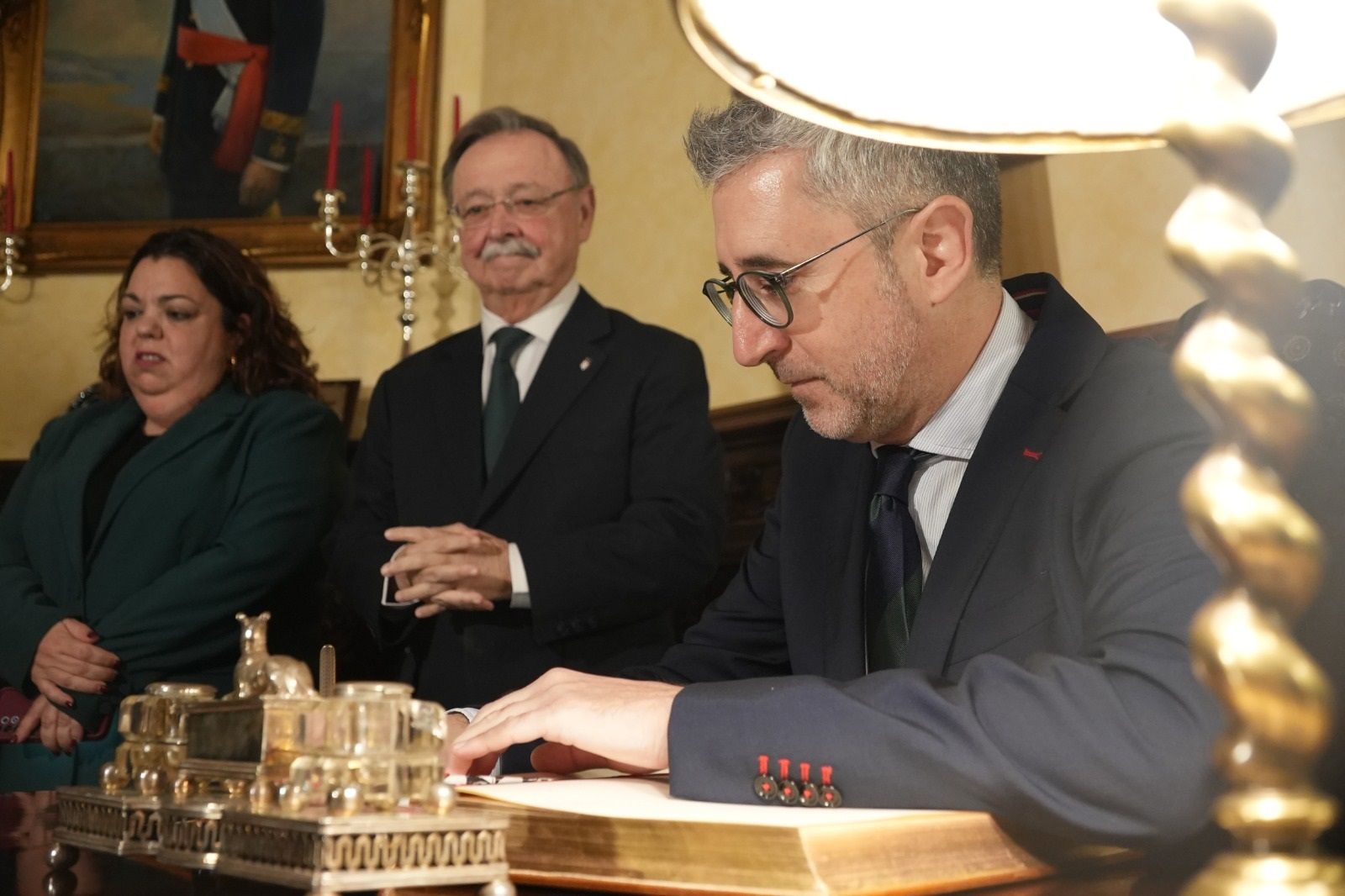 Arcadi España, durante una visita a Ceuta