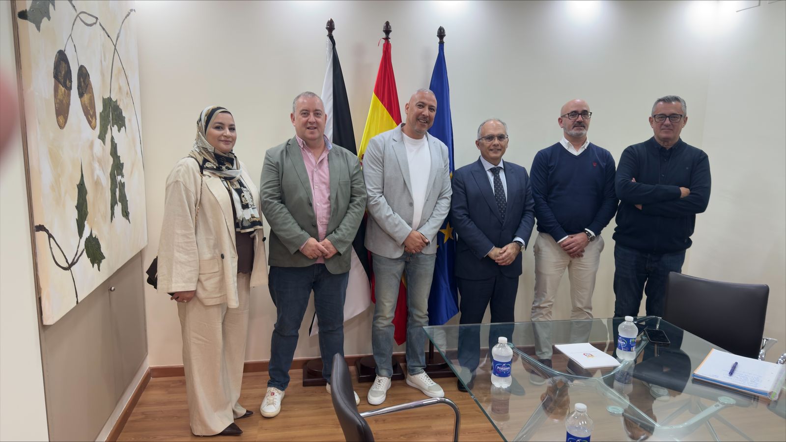 Miembros de UGT FICA y de la Ciudad que participaron en la reunión