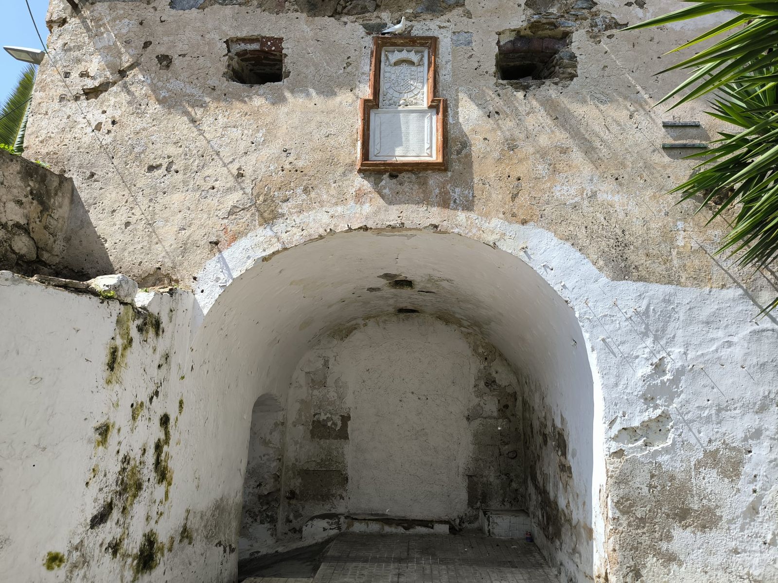 Una de las zonas que presenta desgaste en el castillo de San Amaro