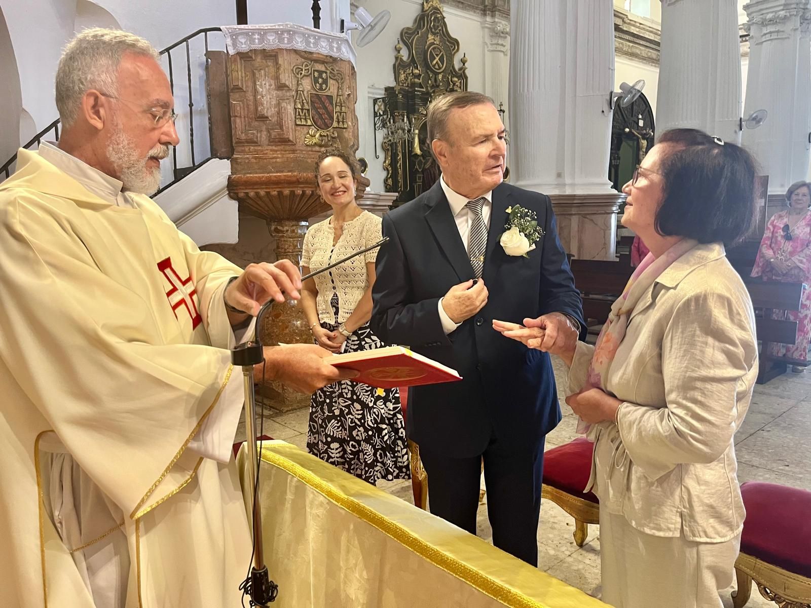 Boda de oro en el Santuario de Nuestra Señora de África de Pedro y Pepi