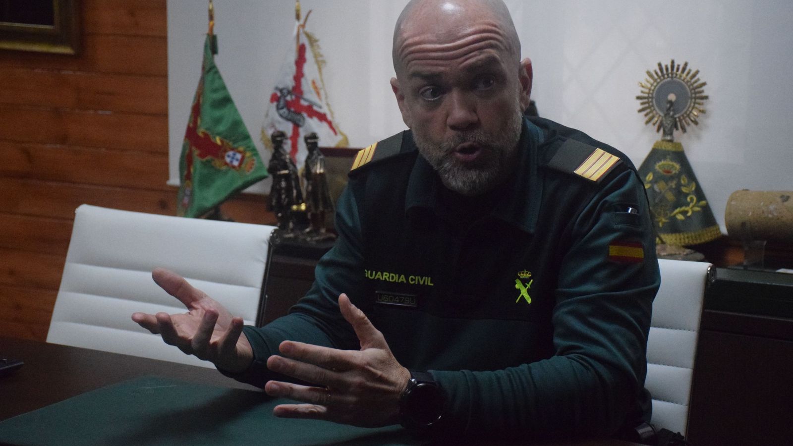 Zurita durante la entrevista con este diario.