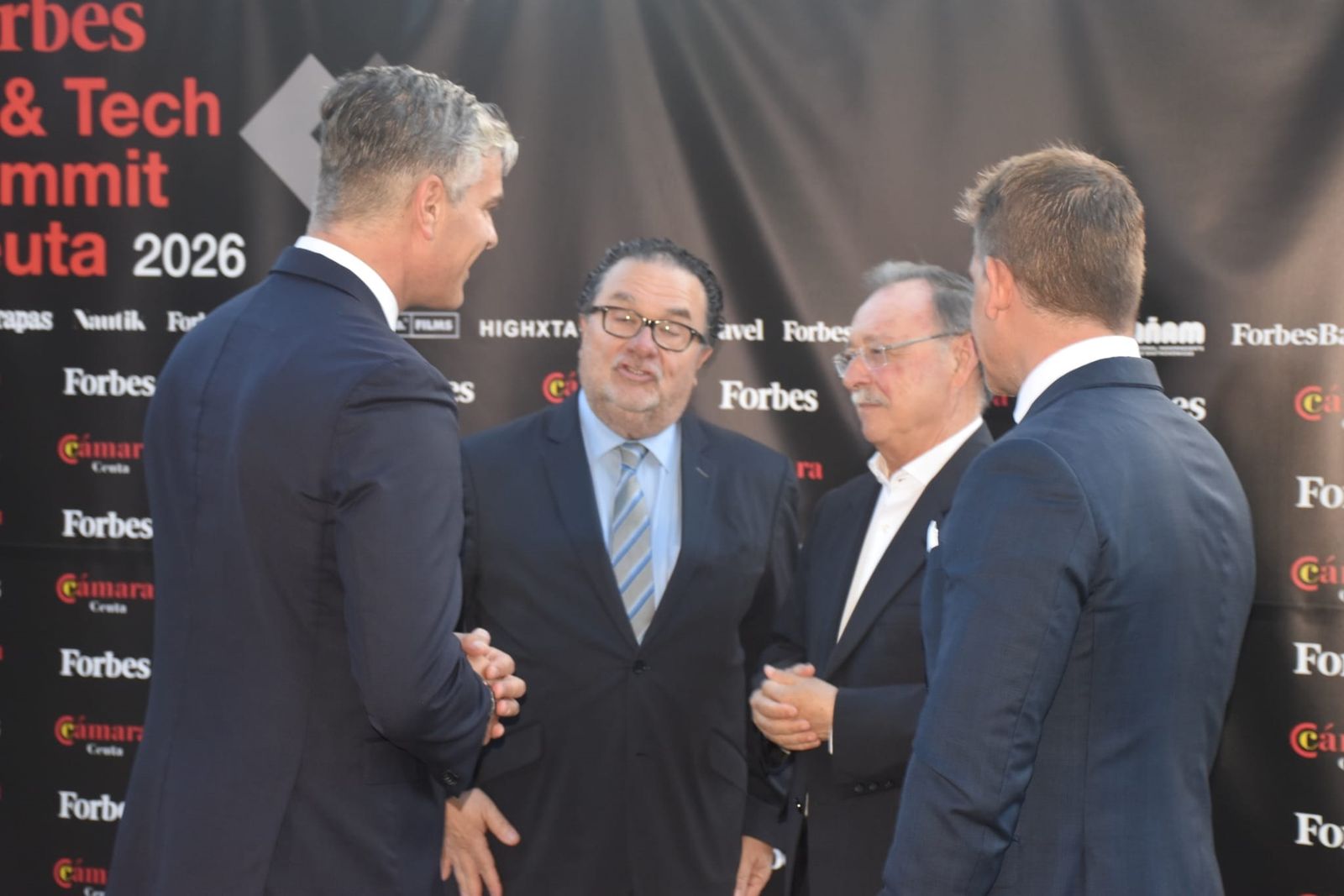 Una recepción el el Parque Marítimo, antesala del Forbes Ceuta AI & Tech Summit