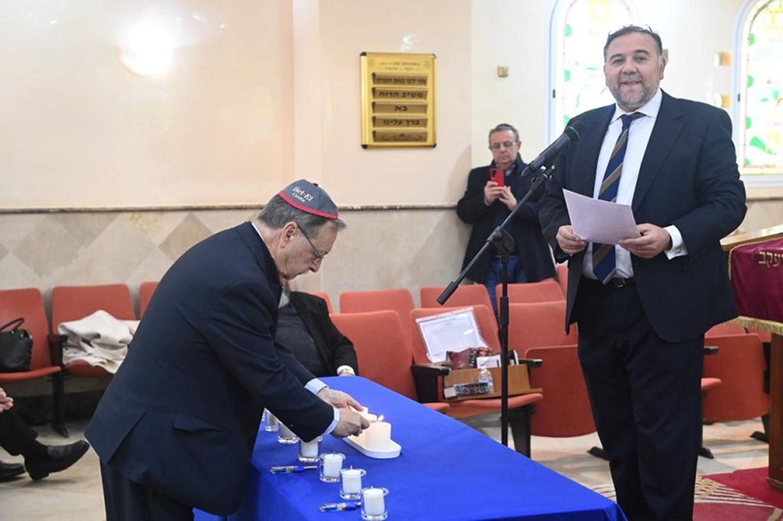 El presidente Juan Vivas participó de la conmemoración. / FOTO REDUAN