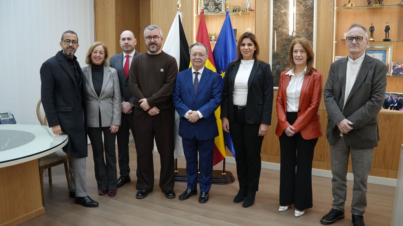 Representantes de la Ciudad y del INGESA reunidos con el secretario de Estado de Sanidad, Javier Padilla