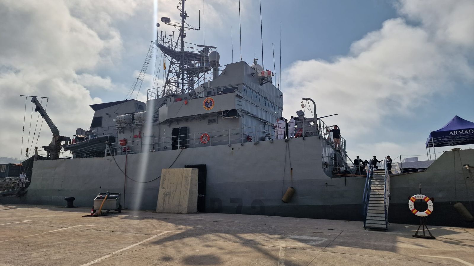 El buque Tagomago llegó a Ceuta procedente de la ciudad hermana de Melilla