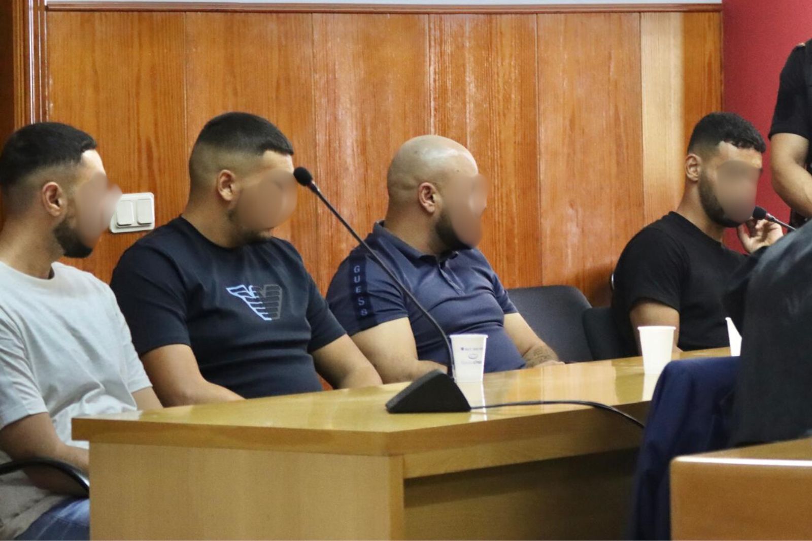 Los cuatro implicados en el homicidio del cabo Dris, en el banquillo.