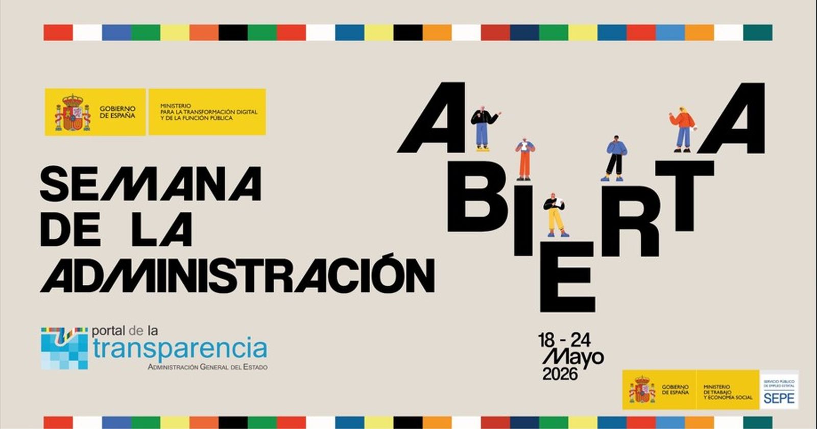 Cartel de la convocatoria de la Semana de la Administración Abierta
