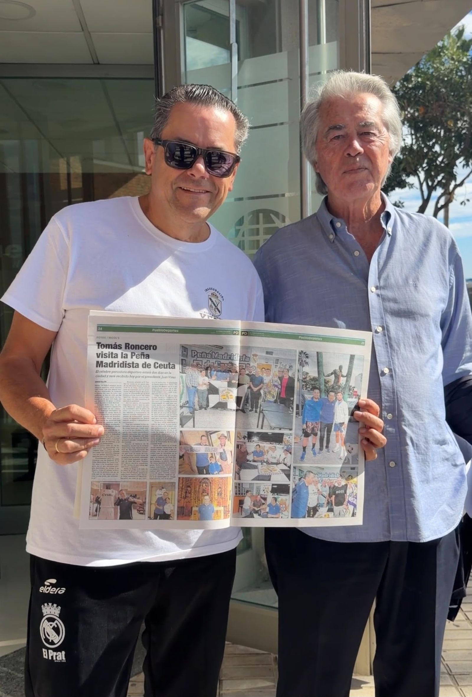 Tomás Roncero visita la redacción de El Pueblo de Ceuta