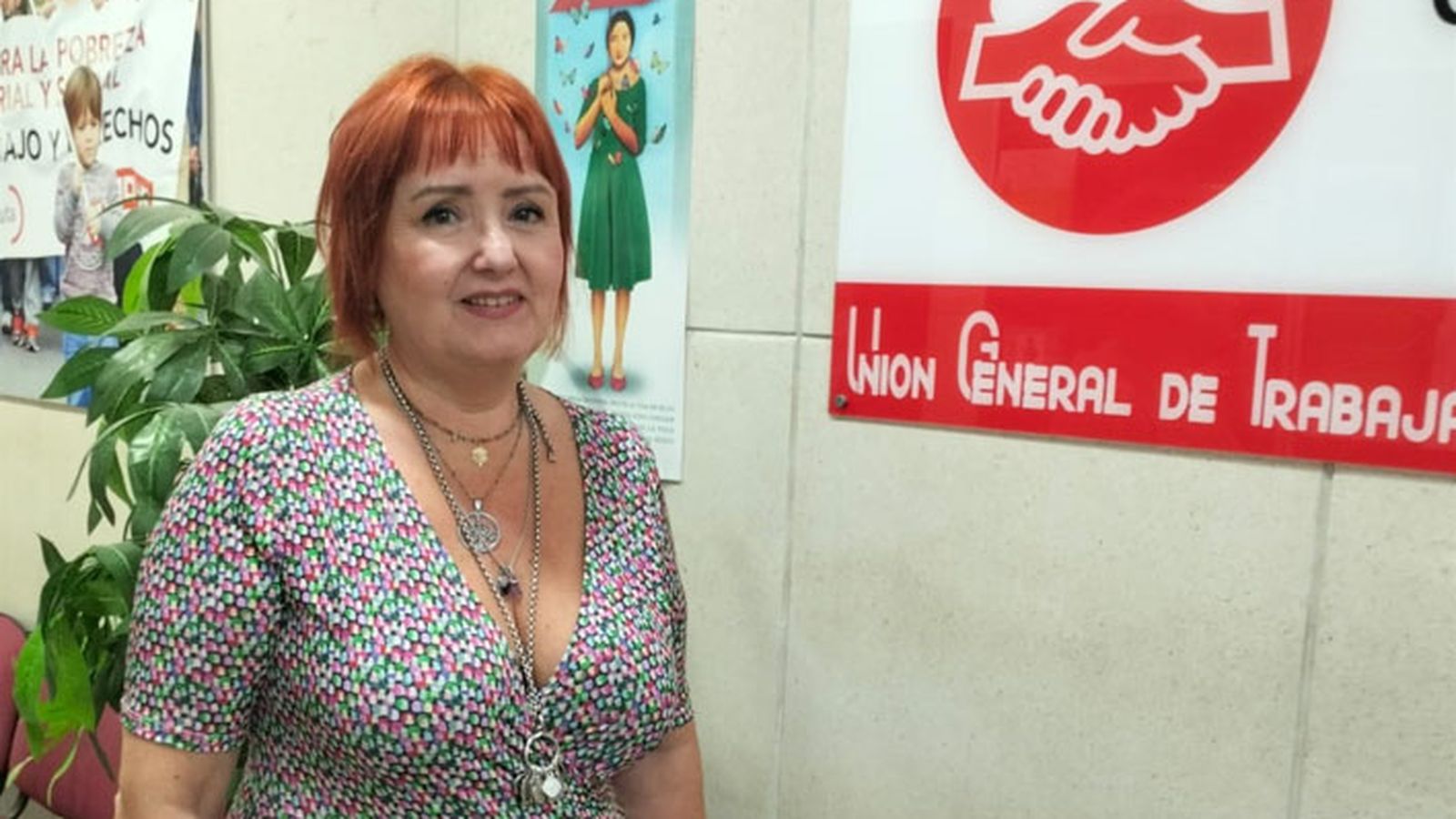Megías, en la sede de UGT Megías, en la sede de UGT