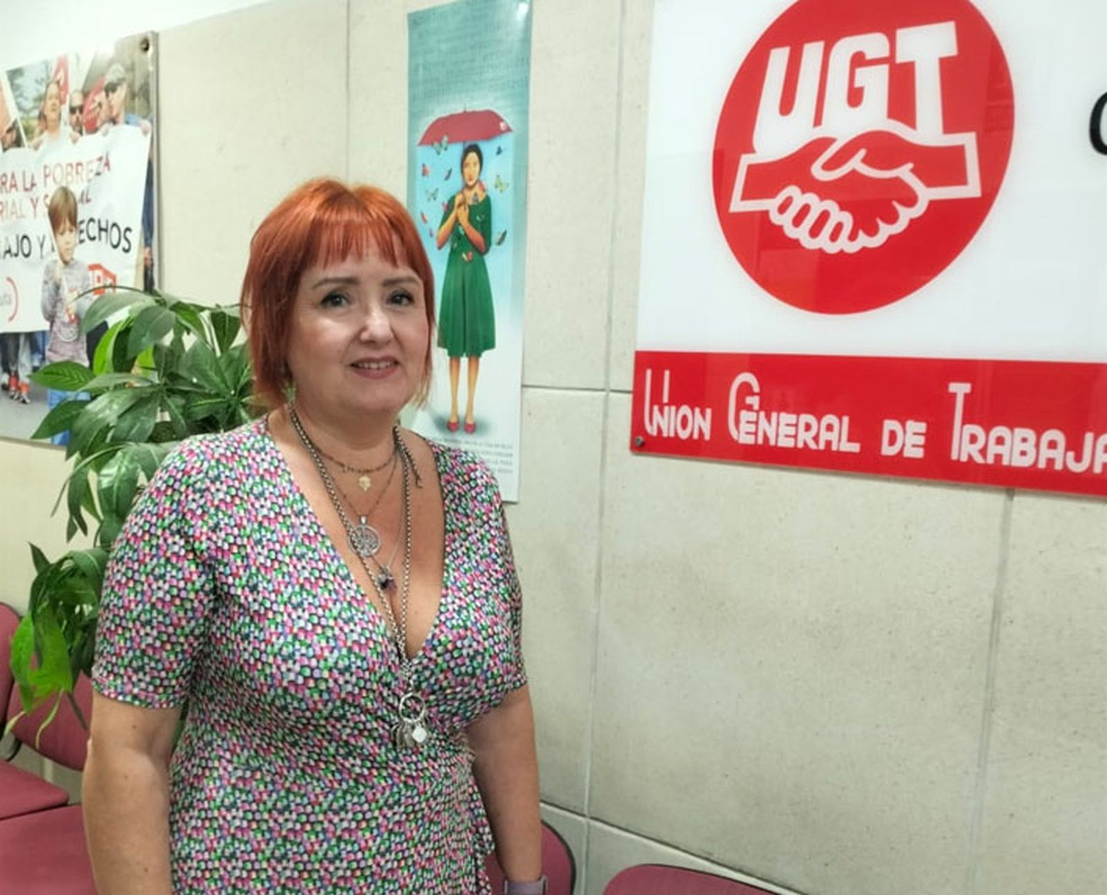 La secretaria general de SP-UGT, Trinidad Megías