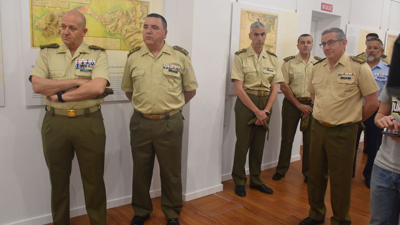 Militares que acudieron al evento