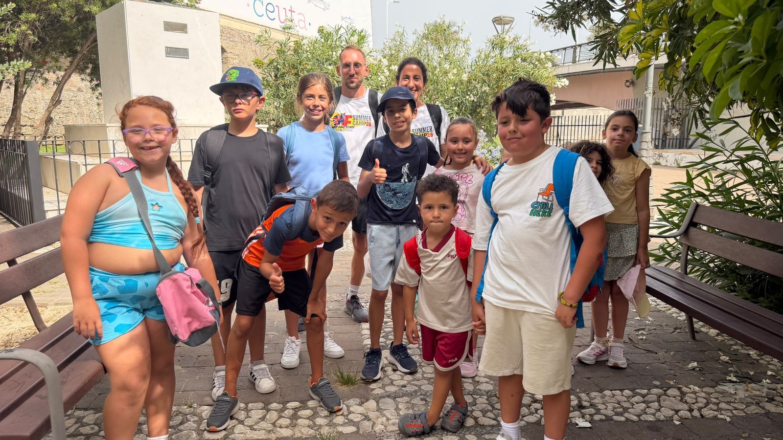 El grupo de niños del Summer Camp