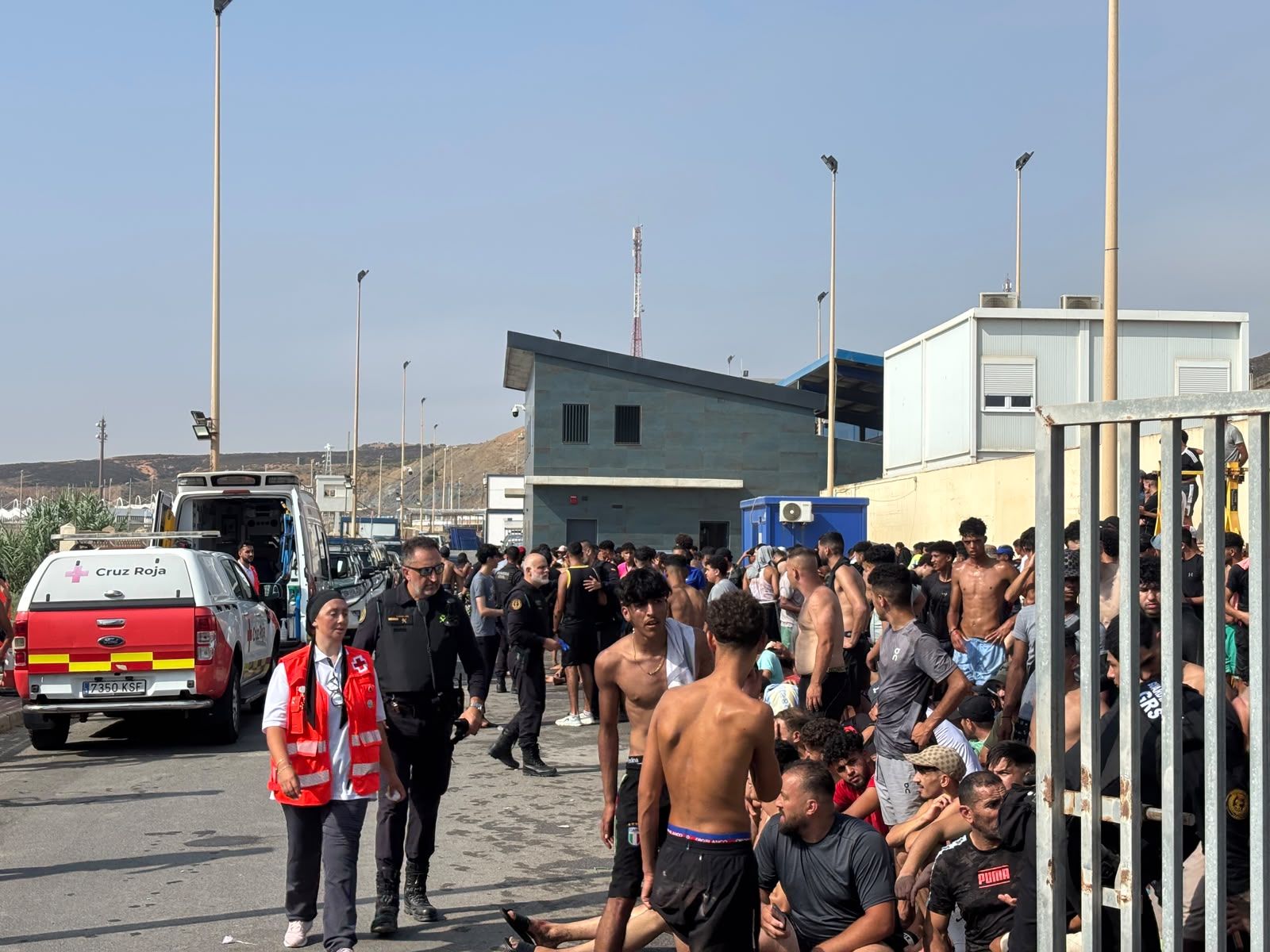 Migrante en Ceuta