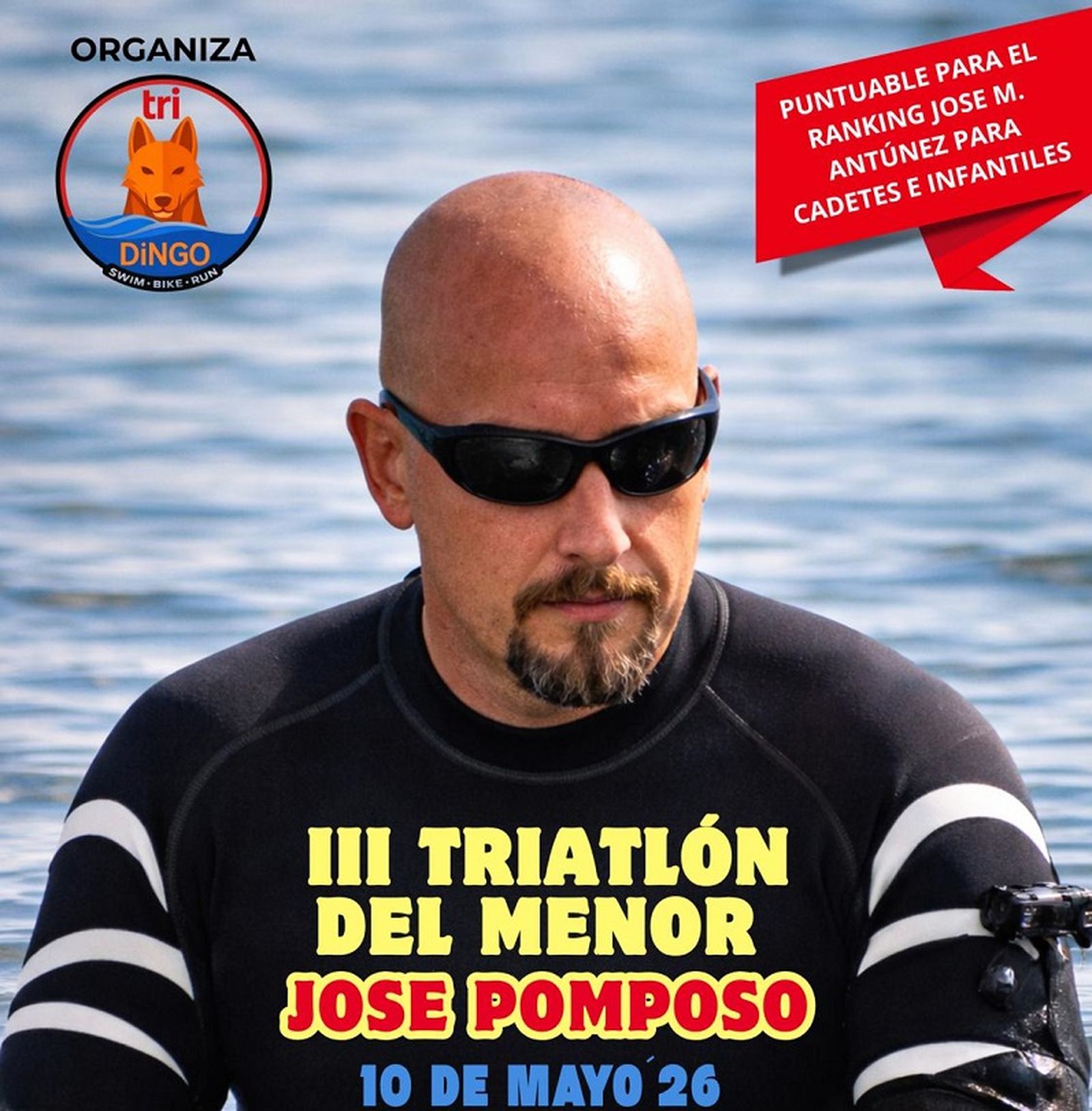 Cartel anunciador de la prueba organizada por el Club Tridingo