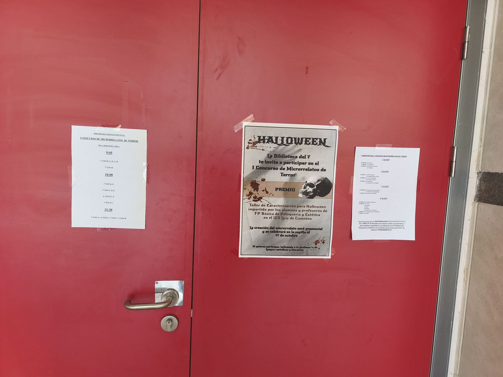 Alumnos del Siete Colinas participan en un taller de caracterización de Halloween Alumnos del Siete Colinas participan en un taller de caracterización de Halloween