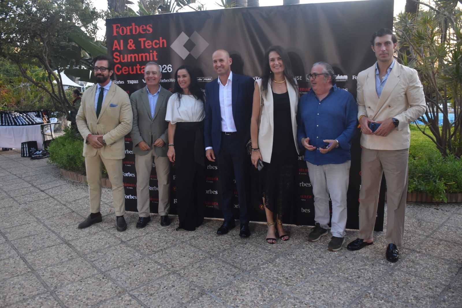 Una recepción el el Parque Marítimo, antesala del Forbes Ceuta AI & Tech Summit