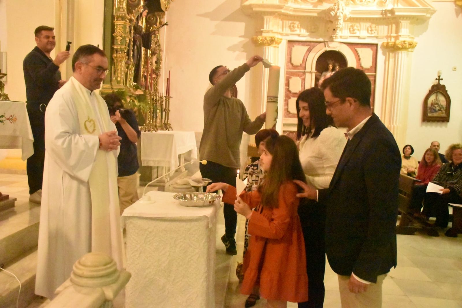 Bendición de las cruces en la iglesia de San Francisco