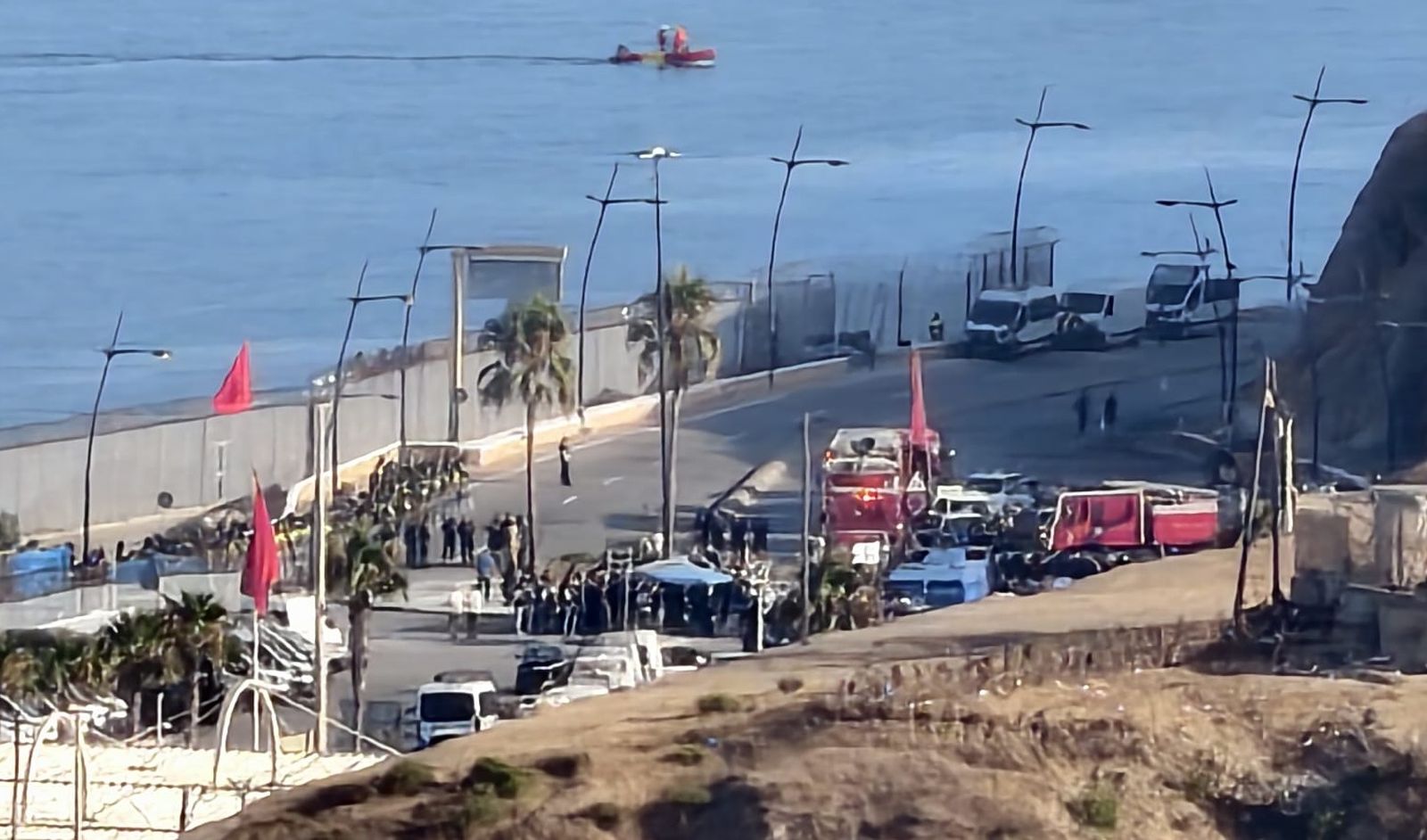 Refuerzo de seguridad en el perímetro fronterizo marroquí para evitar nuevas entradas masivas en Ceuta