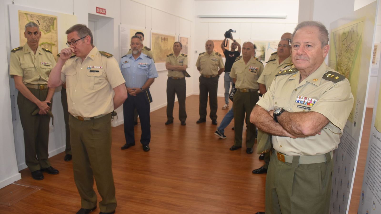 Militares que acudieron al evento de este miércoles.