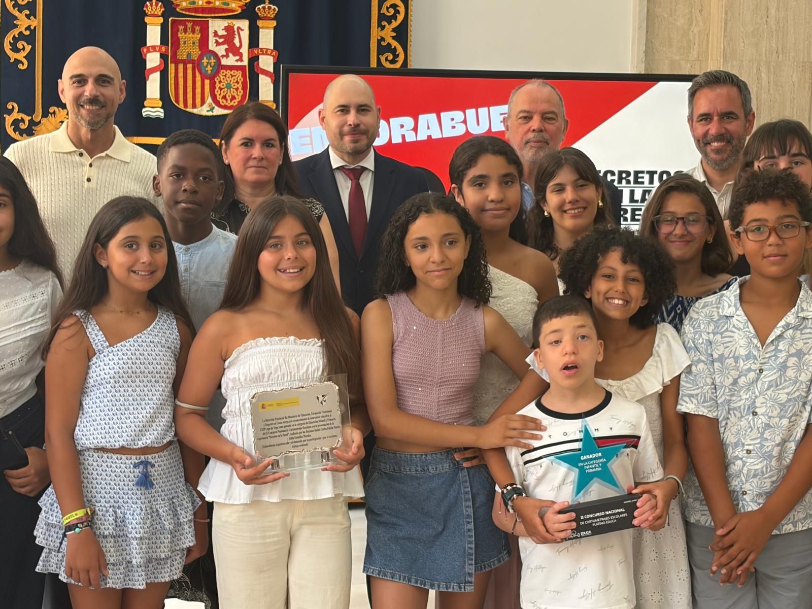 Triano recibe a “los ganadores del Óscar” de Educación: el alumnado del Lope de Vega