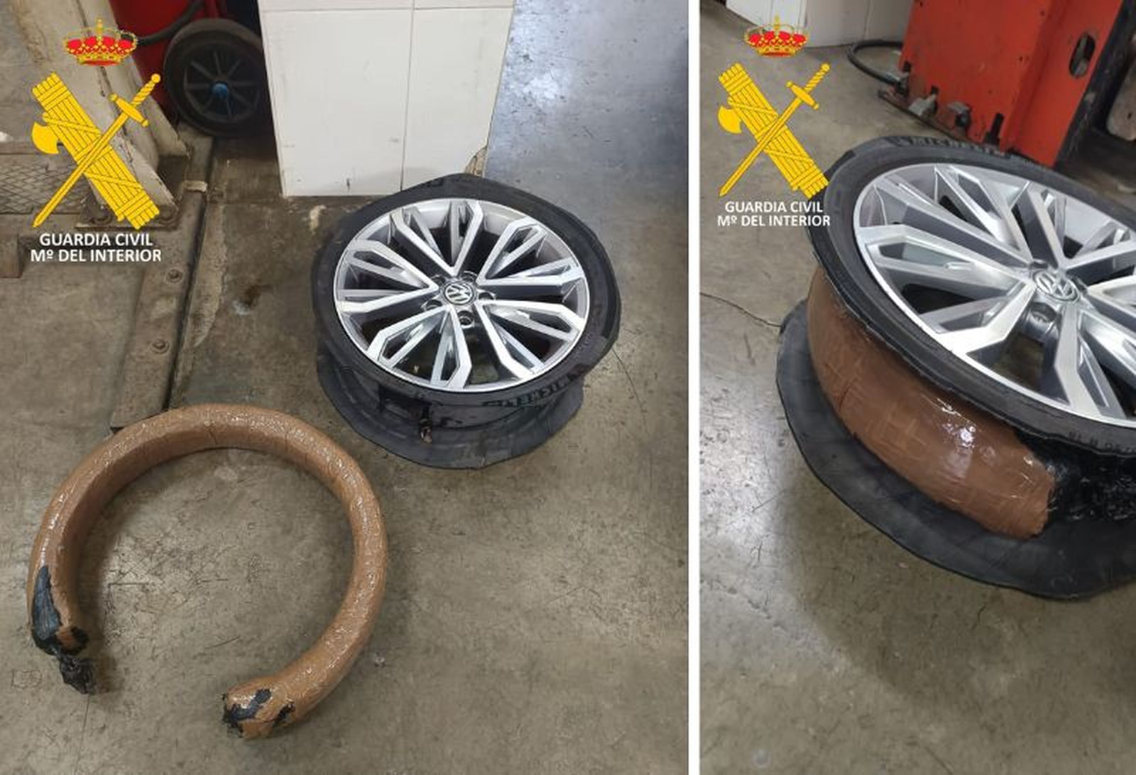 Método de ocultación de la droga.