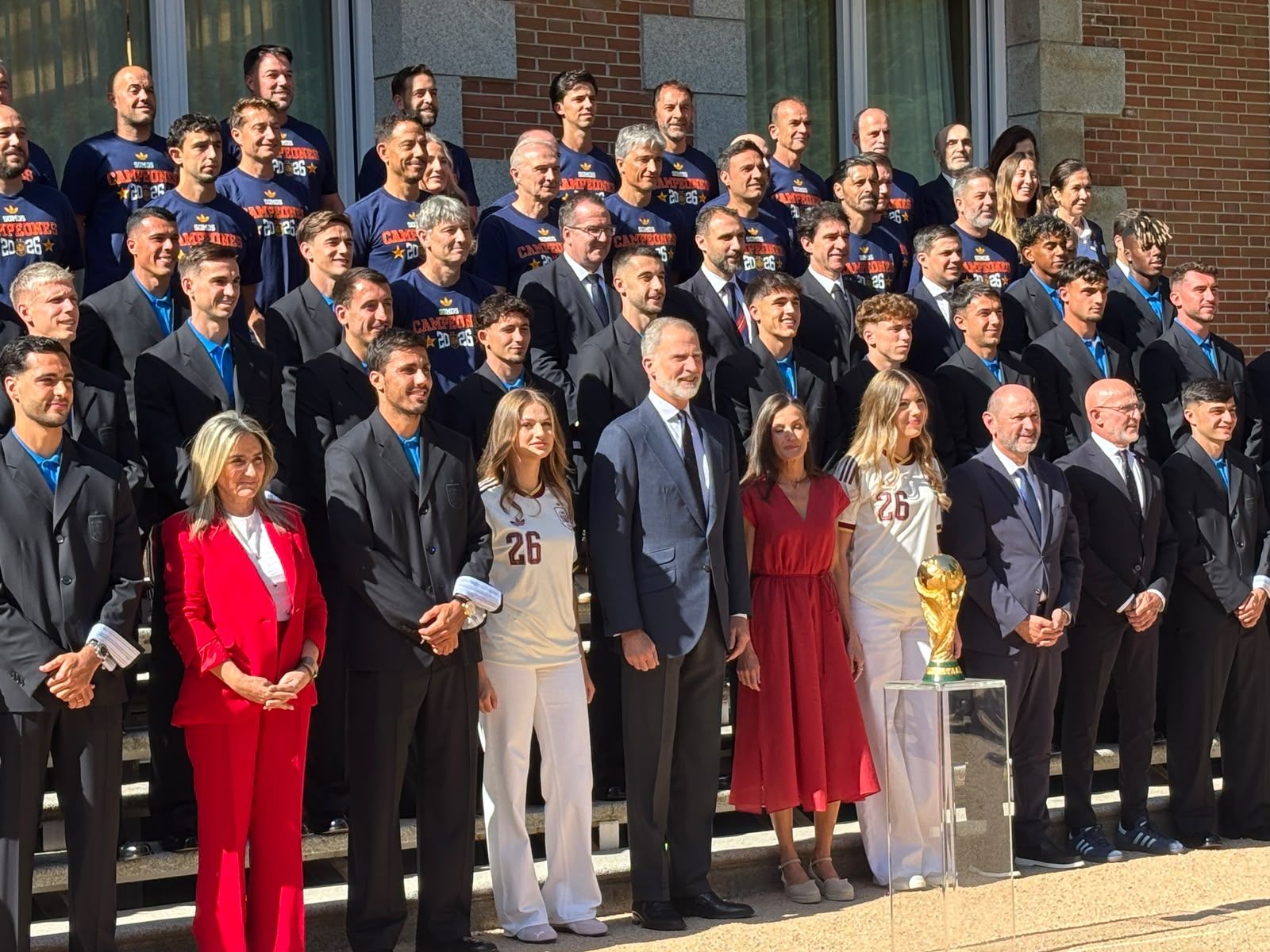 La Selección Española recibida en La Zarzuela