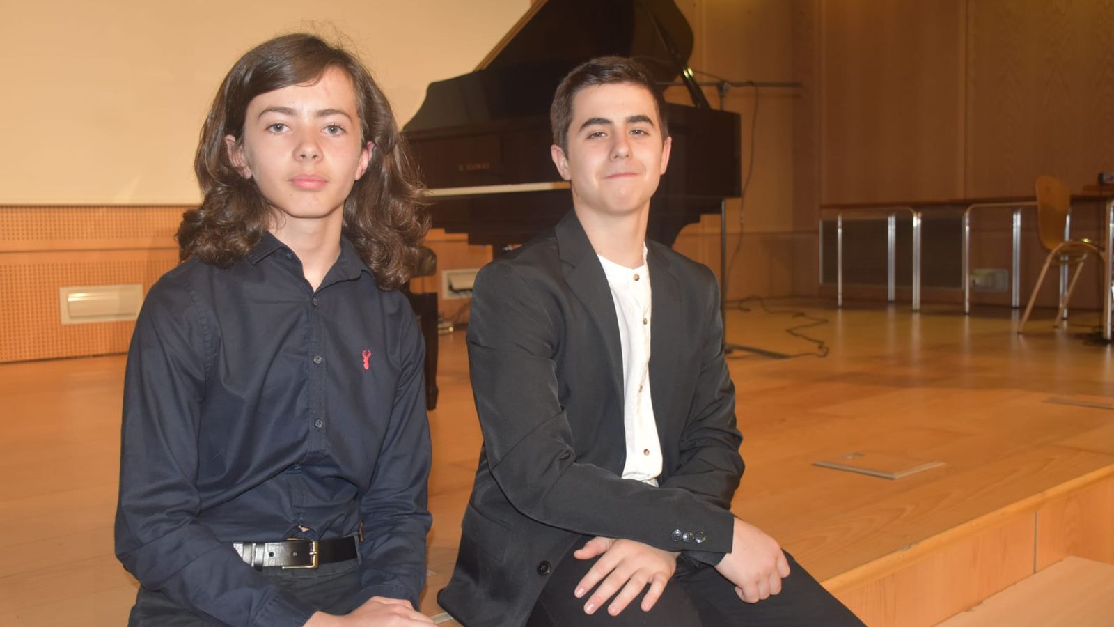 David Martín y Jorge Mena antes del inicio del concierto