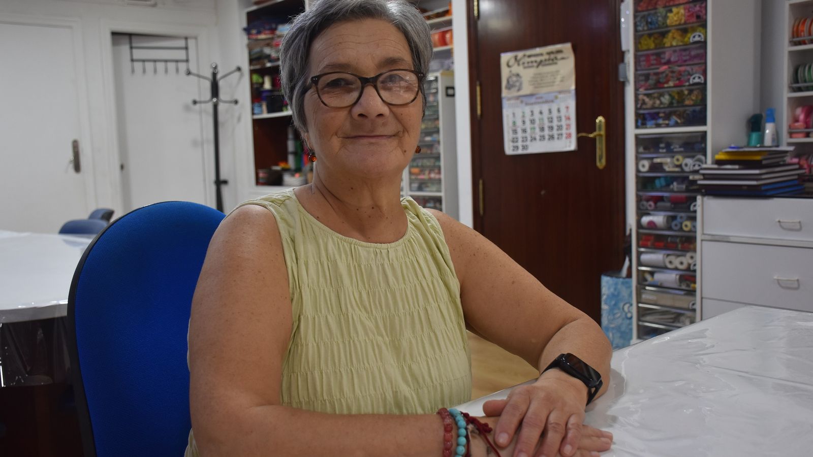 Soledad Rodríguez en la sede de ADEN durante una entrevista concedida a El Pueblo de Ceuta