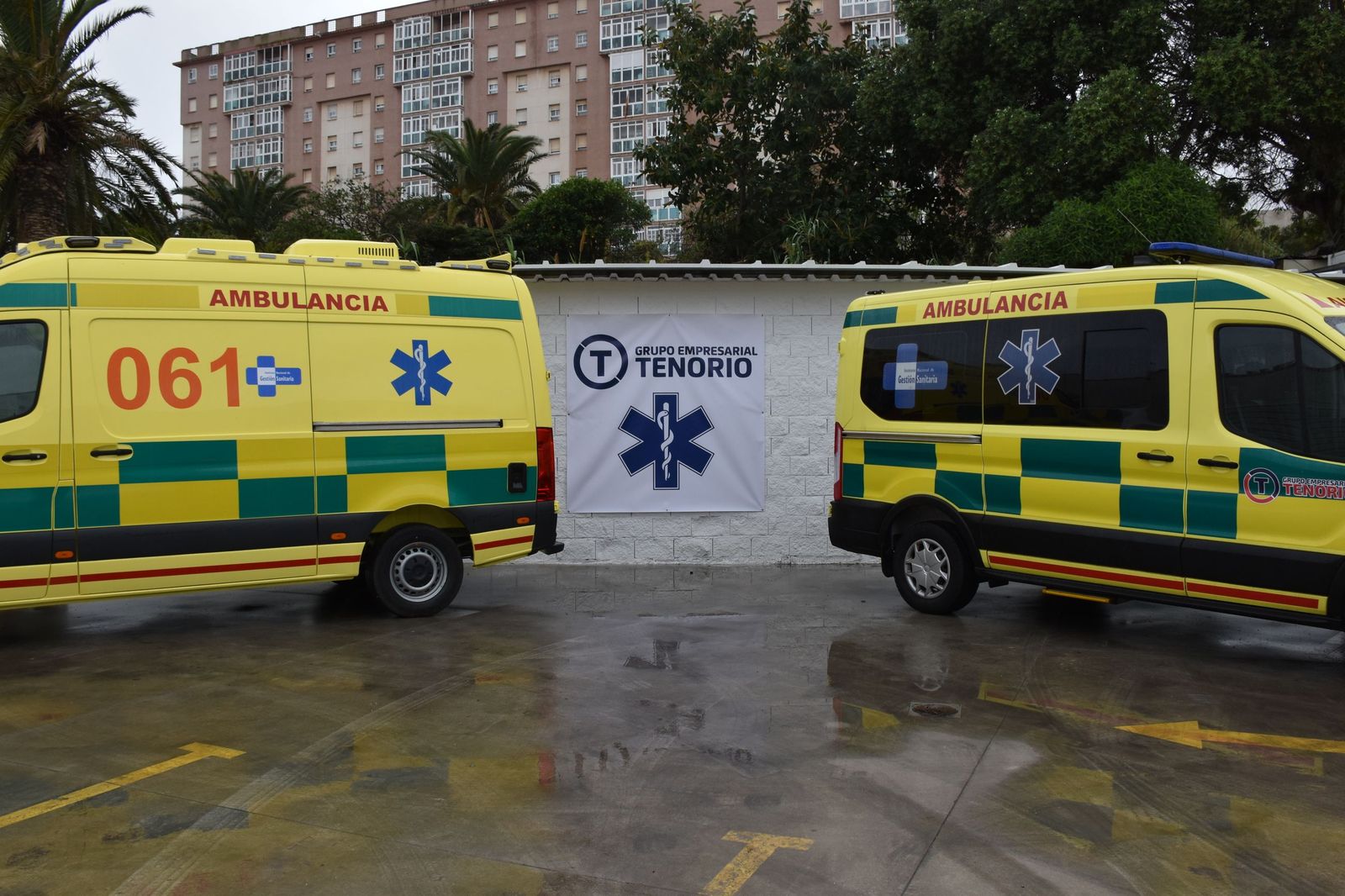 Las nuevas ambulancias adquiridas por Grupo Tenorio para el contrato firmado con INGESA