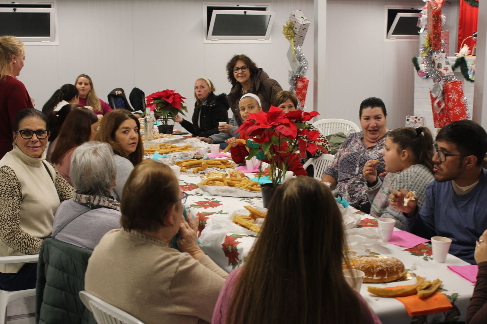 Una chocolatada especial en Juan XXIII