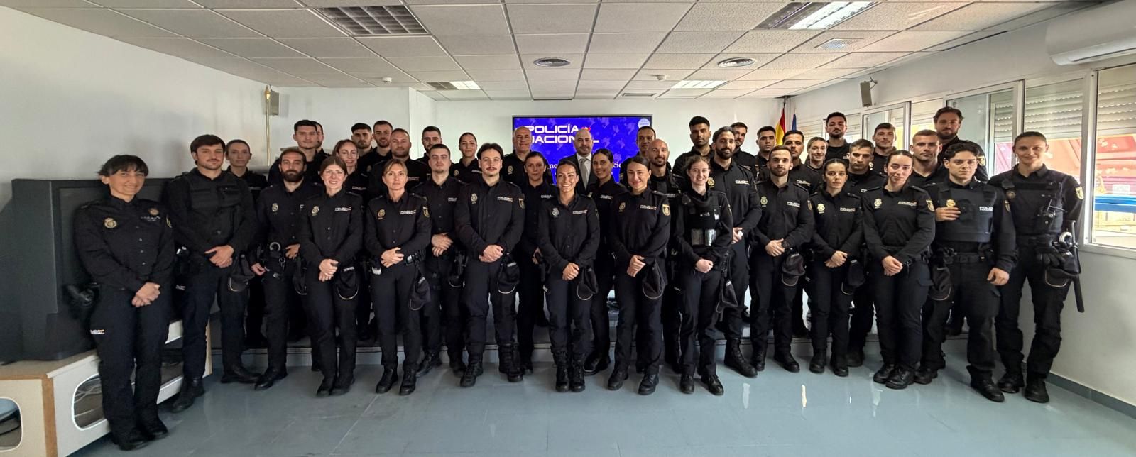 Acto de despedida a los agentes en prácticas