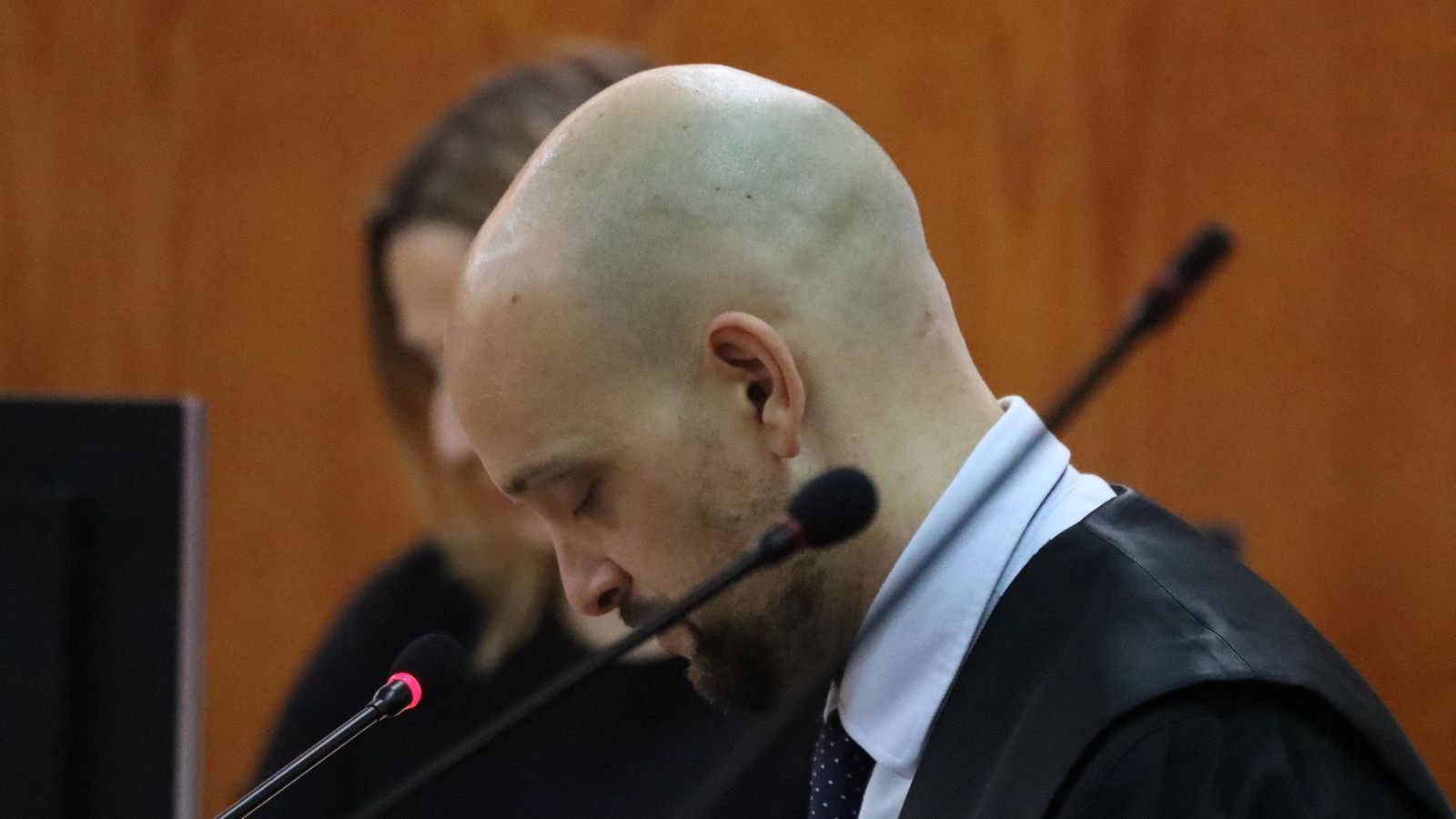 El fiscal durante la conformidad celebrada este martes.